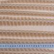 Ткани для рукоделия - Тюль вуаль Вальс полоса цвет бежевый с утяжелителем