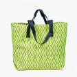 Ткани сумка шоппер - Сумка шоппер дайнис /ромб/ беж ярко-салатовый 50х50 см