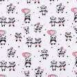 Ткани для пеленок - Фланель детская белоземельная панды