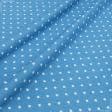 Ткани для скрапбукинга - Декоративная ткань Севилла горох небесно-голубой