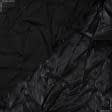 Ткани для платьев - Плательный атлас Модисат креш черный