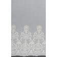Ткани для декора - Тюль микросетка вышивка Романс молочная,бежевая с фестоном
