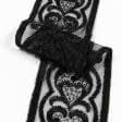 Ткани для белья - Декоративное кружево Аврора цвет черный 6.5 см