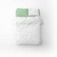 Ткани комплект постельного белья - Полутораспальный комплект постельного белья бязь васильки и горох цвет зеленый