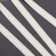Ткани фурнитура для декора - Тесьма шторная Универсальная на петлях без шнура для сборки матовая 25мм±0.5мм/50м кремовый