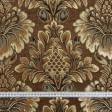 Ткани для мебели - Гобелен Лувр вензель  коричневый