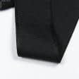 Ткани для декора - Репсовая лента Грогрен  черная 63 мм