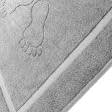 Ткани коврики - Полотенце махровое (коврик) 50х70 "Ножки" светло-серое