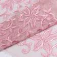 Ткани фурнитура и аксессуары для одежды - Кружево нежно-розовый 24см
