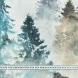 Ткани для декора - Декоративная ткань Мискас Зимний лес молочный