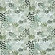 Тканини для римських штор - Декоративна тканина Флора акварель зелений