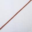 Ткани для декора - Тесьма Бриджит узкая цвет св.медь-терракот 8 мм