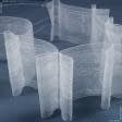 Ткани все ткани - Тесьма шторная Бантовые складки разноширокие прозрачная КС-1:2.5 80мм±0.5мм/100м