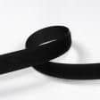Ткани фурнитура для игрушек - Липучка Велкро пришивная жесткая часть черная 20мм/25м