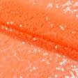 Ткани для скрапбукинга - Сетка пайетки оранжевая