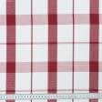 Ткани для римских штор - Декоративная ткань Кент клетка крупная красная