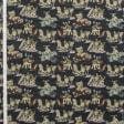 Ткани портьерные ткани - Гобелен Котята и собачки, фон черный