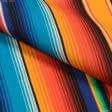 Ткани портьерные ткани - Дралон Гватемала /GUATEMALA полоса оранжевый, синий