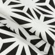 Тканини для римських штор - Декоративна тканина Cамарканда геометрія білий, чорний