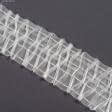 Ткани фурнитура для декора - Тесьма шторная Соты мелкие прозрачная КС-1:2.5 100мм±0.5мм/50м
