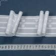 Ткани все ткани - Тесьма шторная Бантовые складки разноширокие матовая КС-1:2.5 80мм±0.5мм/100м