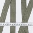 Ткани фурнитура для декора - Тесьма / стропа ременная стандарт 30 мм цвет хаки