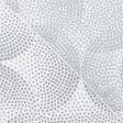 Ткани вуаль - Тюль вуаль Горошки серые фон молочный с утяжелителем СТОК