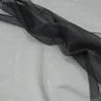 Ткани horeca - Тюль микросетка Блеск черная с утяжелителем
