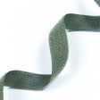Ткани для декора - Липучка Велкро пришивная мягкая часть цвет хаки зеленый 30мм/25м