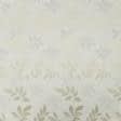 Ткани шторы - Штора Димаут   жаккард веточки листьев крем 150/270см (137979)