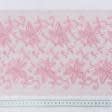 Ткани для декора - Кружево нежно-розовый 24см