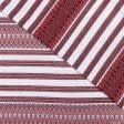 Ткани портьерные ткани - Супергобелен Украинская вышивка-2 цвет красный, черный