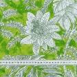 Ткани все ткани - Декоративная ткань лонета Парк листья фон ярко зеленый