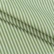 Ткани для декора - Дралон полоса мелкая /MARIO бежевая, зеленая