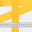 Ткани тесьма - Репсовая лента Грогрен  желтая 31 мм
