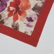 Ткани скатерти - Скатерть цветы фиолетовый/терракот  157х170 см
