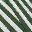 Ткани для декора - Декоративная ткань лонета Полоса зеленый, молочный
