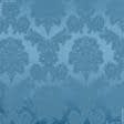 Ткани для декора - Декоративная ткань Дамаско вензель сине-голубая