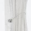 Ткани фурнитура для декора - Магнитный подхват Круг серебро d-43мм, с тросиком 44 см