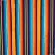 Ткани для римских штор - Дралон Гватемала /GUATEMALA полоса оранжевый, синий