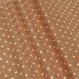 Тканини для скрапбукінга - Декоративна тканина Севілла горох помаранчевий