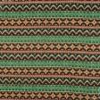 Ткани для рукоделия - Гобелен Орнамент-97 зеленый,бордо,черный,оранж