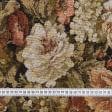 Ткани портьерные ткани - Гобелен Августина розы бежевые