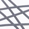 Тканини фурнітура для декора - Декоративна кіперна стрічка ялинка колір графіт 15 мм