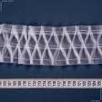 Ткани для декора - Тесьма шторная Cоты крупные прозрачная КС-1:3 75мм±0.5мм/50м