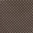 Ткани для скрапбукинга - Декоративная ткань Севилла горох коричневый