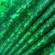 Ткани для рукоделия - Трикотаж голограмма чешуя зеленый/трава
