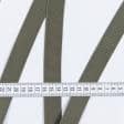 Ткани фурнитура для декора - Тесьма / стропа ременная усиленная 25 мм цвет хаки