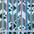 Ткани все ткани - Декоративная ткань Каюко полоса графика синий, черный