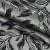 Декоративная ткань роял листья серо-черные фон мокрый песок